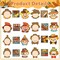 40 Pieces Fall Scarecrow Head Craft Kit DIY Scarecrow Craft Autumn Thanksgiving Art Craft. Create Your Own Scarecrow Head Set: Home Classroom Game Activities Art Supplies and Decor for Kindergarten Kids